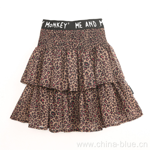 Girls high quality printed short skirt